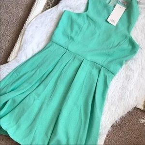 Tobi Mint Pleated Dress